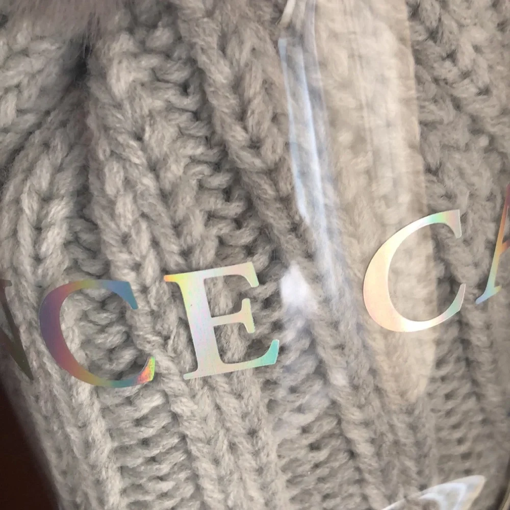 Vince Camuto Faux Fur Pom Beanie